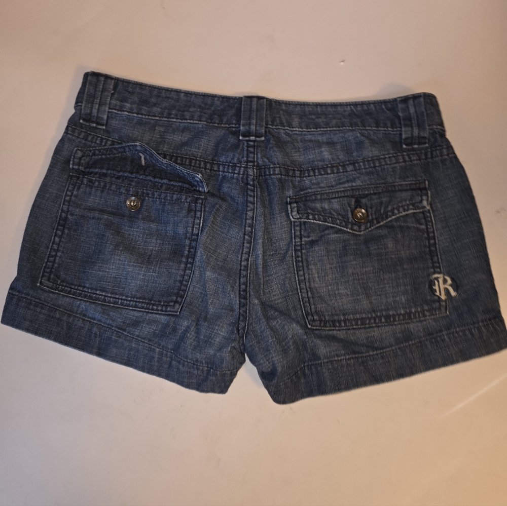 Rich & Skinny Jean Shorts Size 27 Crazy Navy - Picture 2 of 7